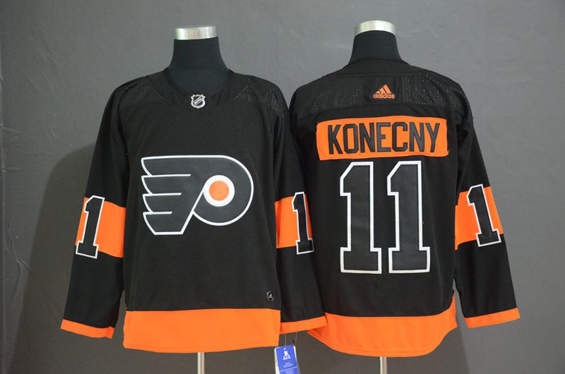 Men Philadelphia Flyers #11 Konecny Black Adidas Third Edition Adult NHL Jersey->philadelphia flyers->NHL Jersey